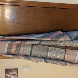 Fabric shower curtain